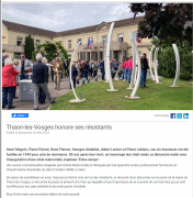 26 mai : Thaon les Vosges honore ses résistants